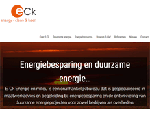 Tablet Screenshot of e-ck.nl